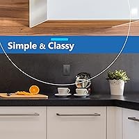 Vista 215 de LIDER LSWP-32M-W10P Placa sin tornillos acabado mate para interruptor, tamaño mediano de 2 segmentos de 4.88 x 4.92", policarbonato termoplástico