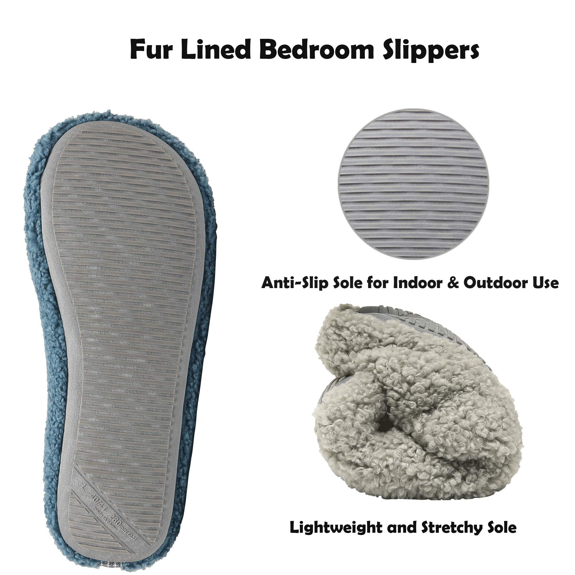 ChayChax Donna Pantofole da Casa Memory Foam Inverno Ciabatte Pantofola Interno Caldo Peluche Leggero Scarpe di Cotone