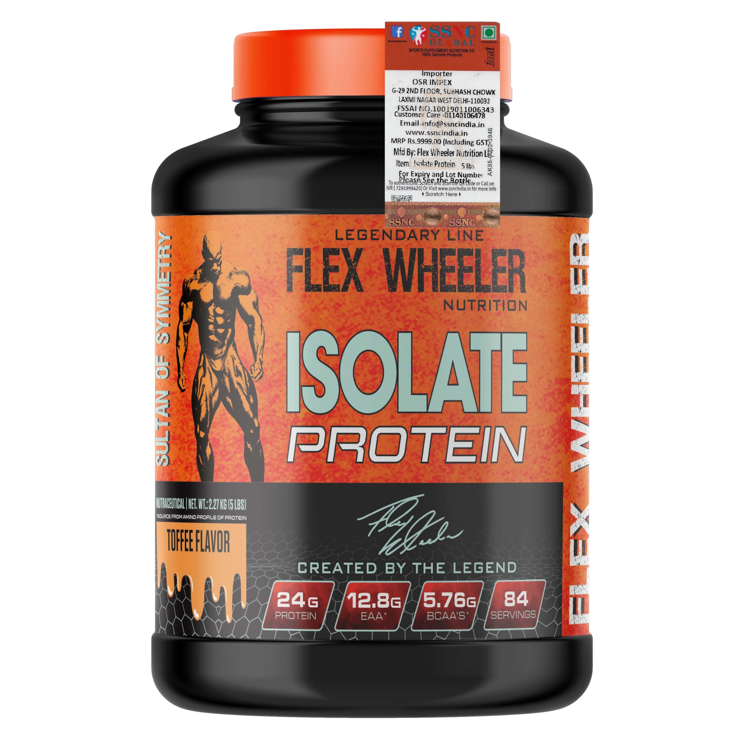 Flex Wheeler Nutrition Isolate Protein Powder - 5 lbs (2.7kg) | Premium Pure Whey Isolate | Fast Absorption & Muscle Recovery | Toffee Flavor — Amazon image 4