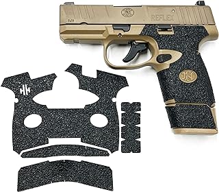 HANDLEITGRIPS Handgun Grip Tape Compatible with FN Reflex - Black Sandpaper Pistol Grip Tape, Easy Installation, Gun Parts & Accessories, Veteran Owned, Made in The USA… - HANDLEITGRIPS