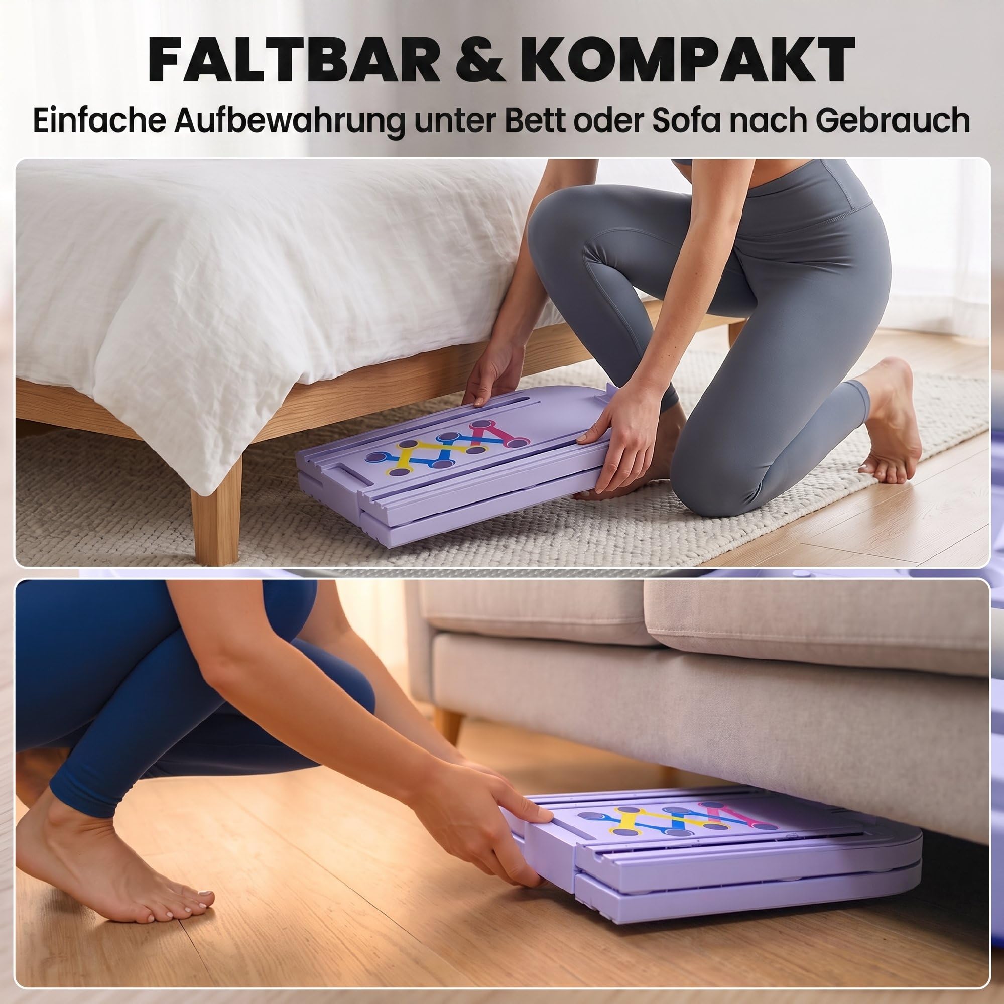 SPORTNOW 5-w-1 uchwyty do pompek składane Push Up Bars Jasnoniebieski