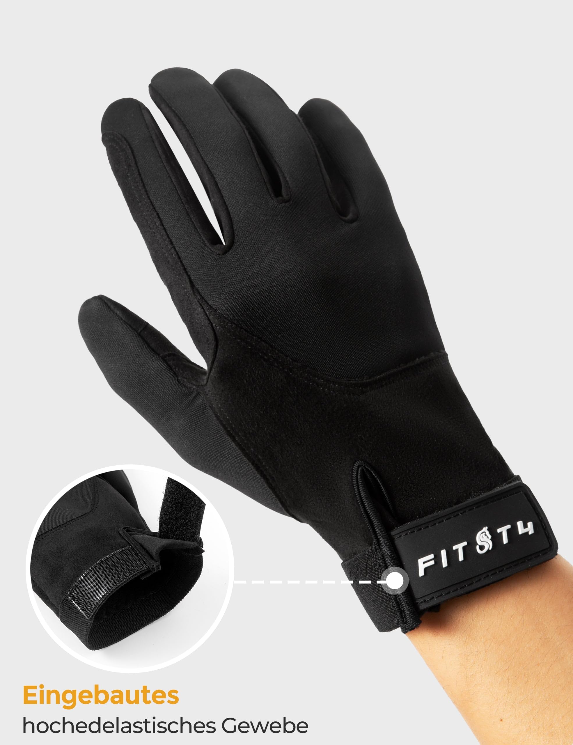 FitsT4 Sports Damen Reithandschuhe Winter Grip Reiter Handschuhe Unisex Erwachsene Reiten Fahrradhandschuhe für Reitsport Sports