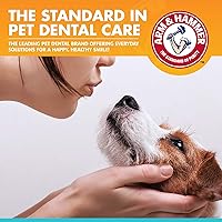 Vista 5 de Arm & Hammer for Pets Fresh Breath - Kit de cuidado dental enzimático para perros, incluye pasta de dientes para perros, cepillo de dientes de doble