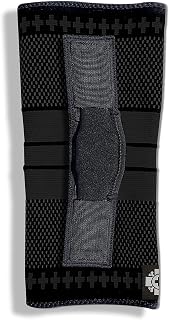 Old Bones Therapy Knee Brace with Hinges | Knitted Compression Knee Sleeve with Hinges | Perfect for Sports, Stability and Protection (Large, Black - 1 Pack)