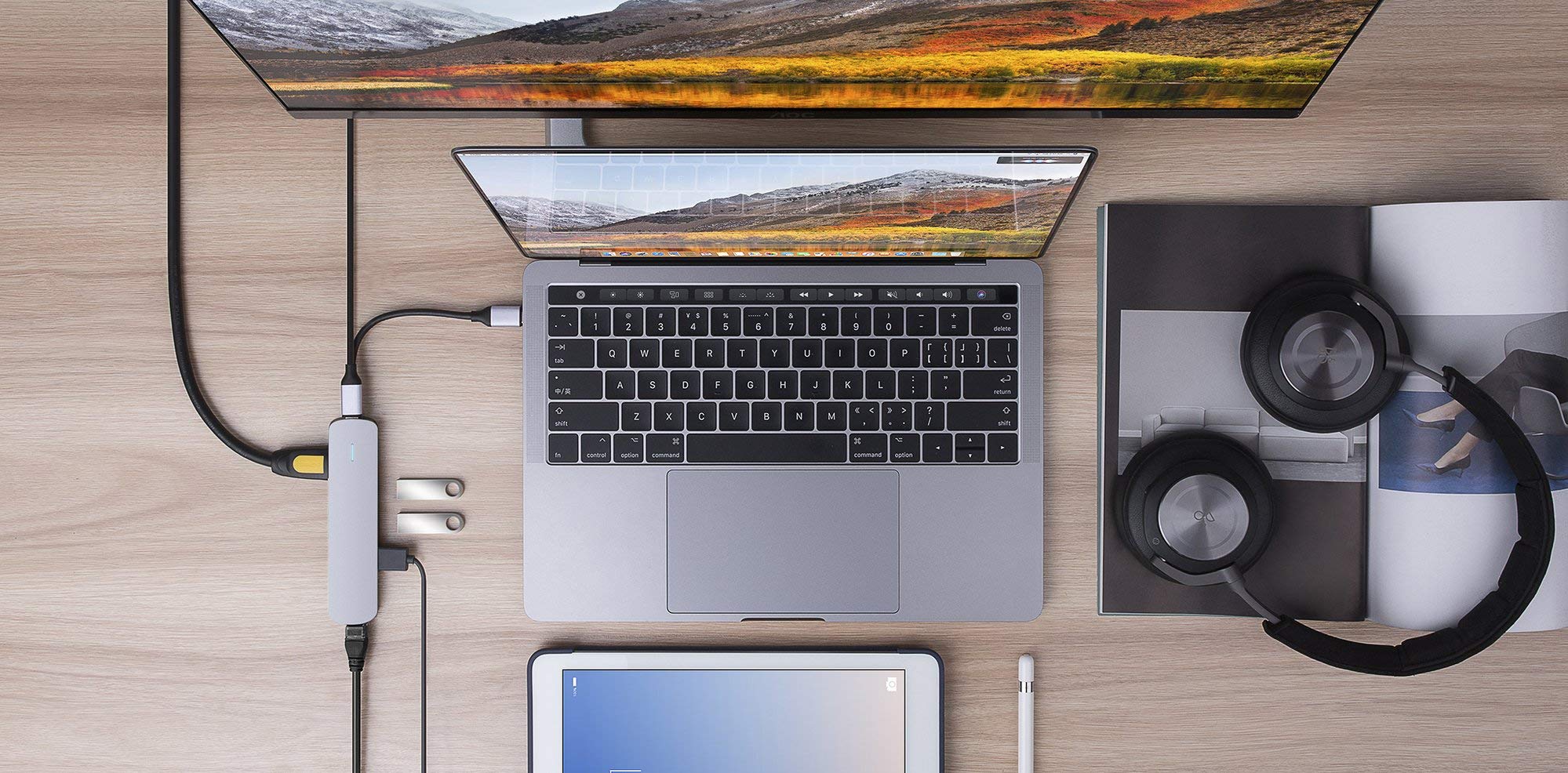 HyperDrive Tube 6-in-1 USB-C Hub - Silver