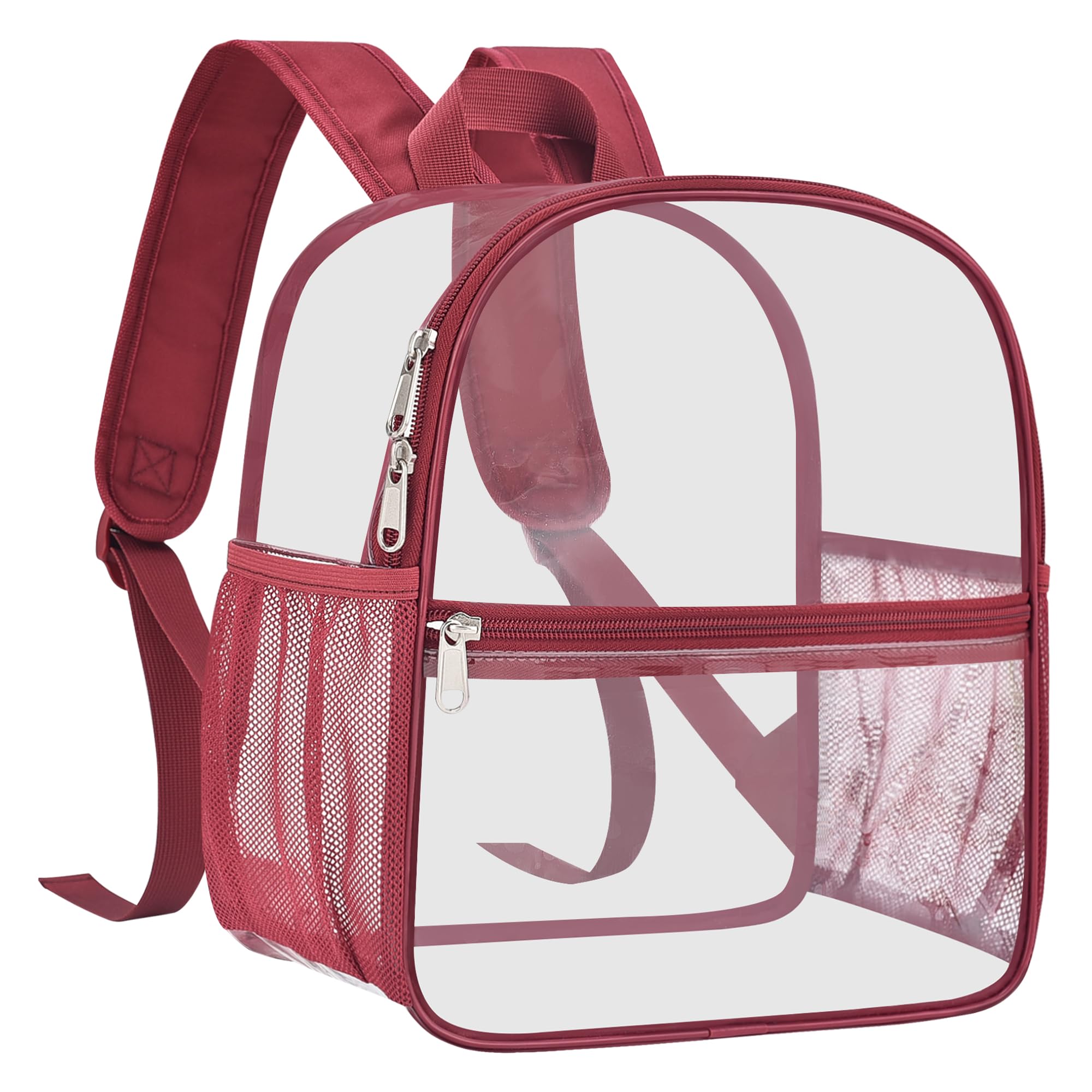 USPECLARE Clear Backpack for Stadium Approved 12×6×12 Transparent Bag | Small Clear Bag with Wider Shoulder Straps for Stadium Events Concert Work Festival