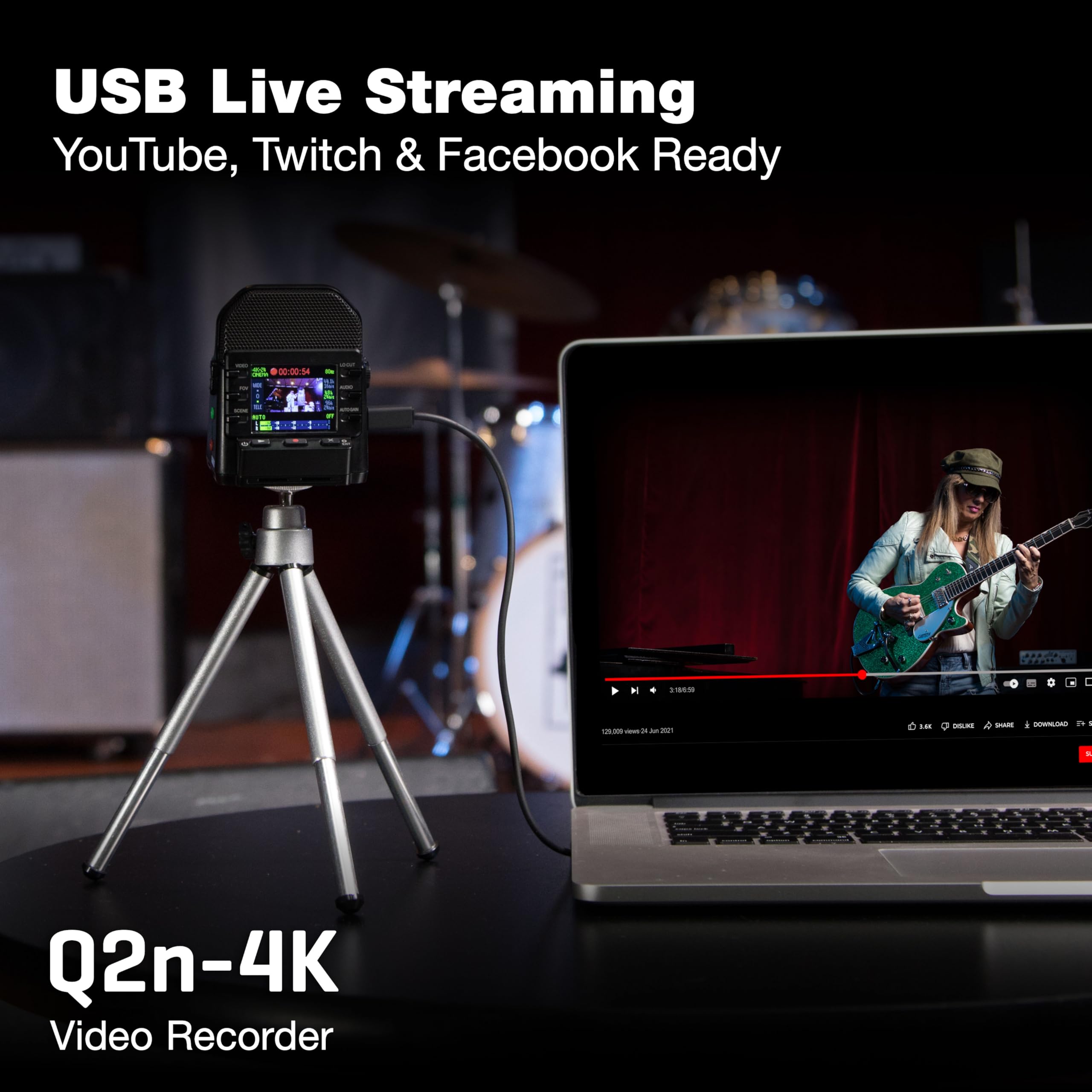 Amazon.com: Zoom Q2n-4K Video Recorder for Music, Podcasts