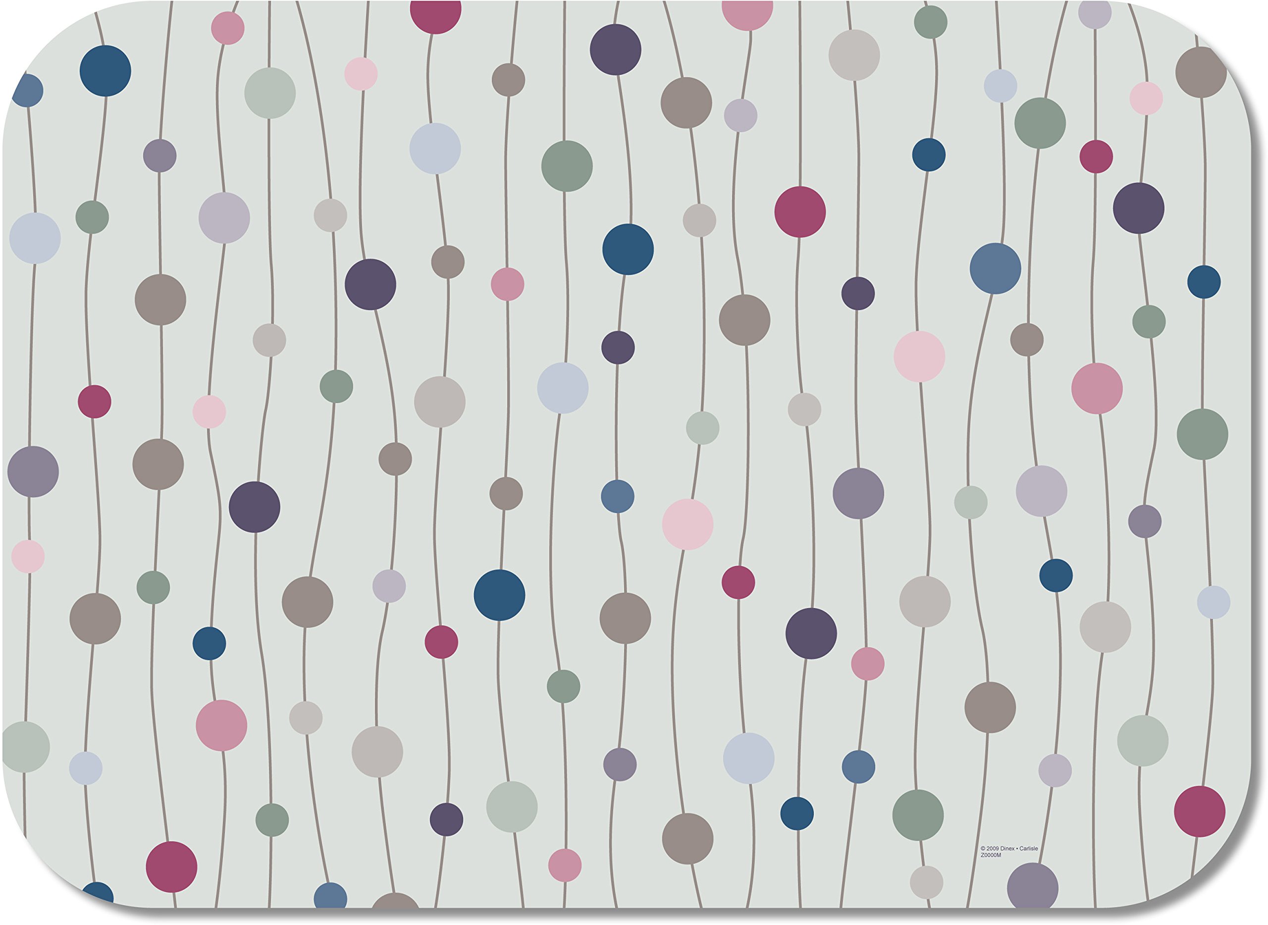 Dinex DX5331M Paper Retro Tray Cover with Straight Edge/Round Corner, 18-3/4