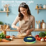 Bluetooth Speaker, Bluetooth Lamp, LED Table Lamp, Wireless Portable Speakers, MP3 Player, Built-in Mic, TWS Pairing, Best Gifts for Girls Boys Teens Women Men Friends Valentine's Day Christmas