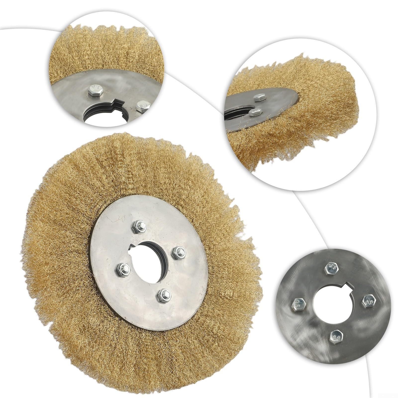 Weiche, flache Messing-Kupferdrahtbürste, Polierscheibe, 0, 15 mm, ultrafeiner reiner Kupferdraht (200 x 32 mm)