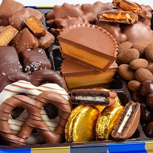 Miniatura 2 de Blue Bow Gourmet Surtido de chocolate artesanal lata de regalo para el día de San Valentín, cumpleaños, agradecimiento