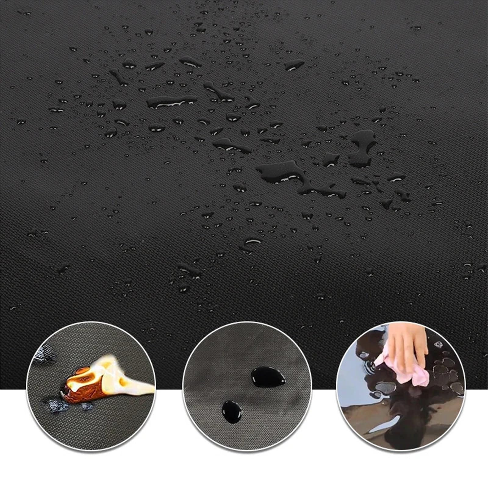 Hearth Rugs Tappeti for focolare Tappeto for camino da pavimento semicircolare Tappetino antiscivolo in fibra di vetro a 2 strati Stufa for interni ed esterni(106X61CM)