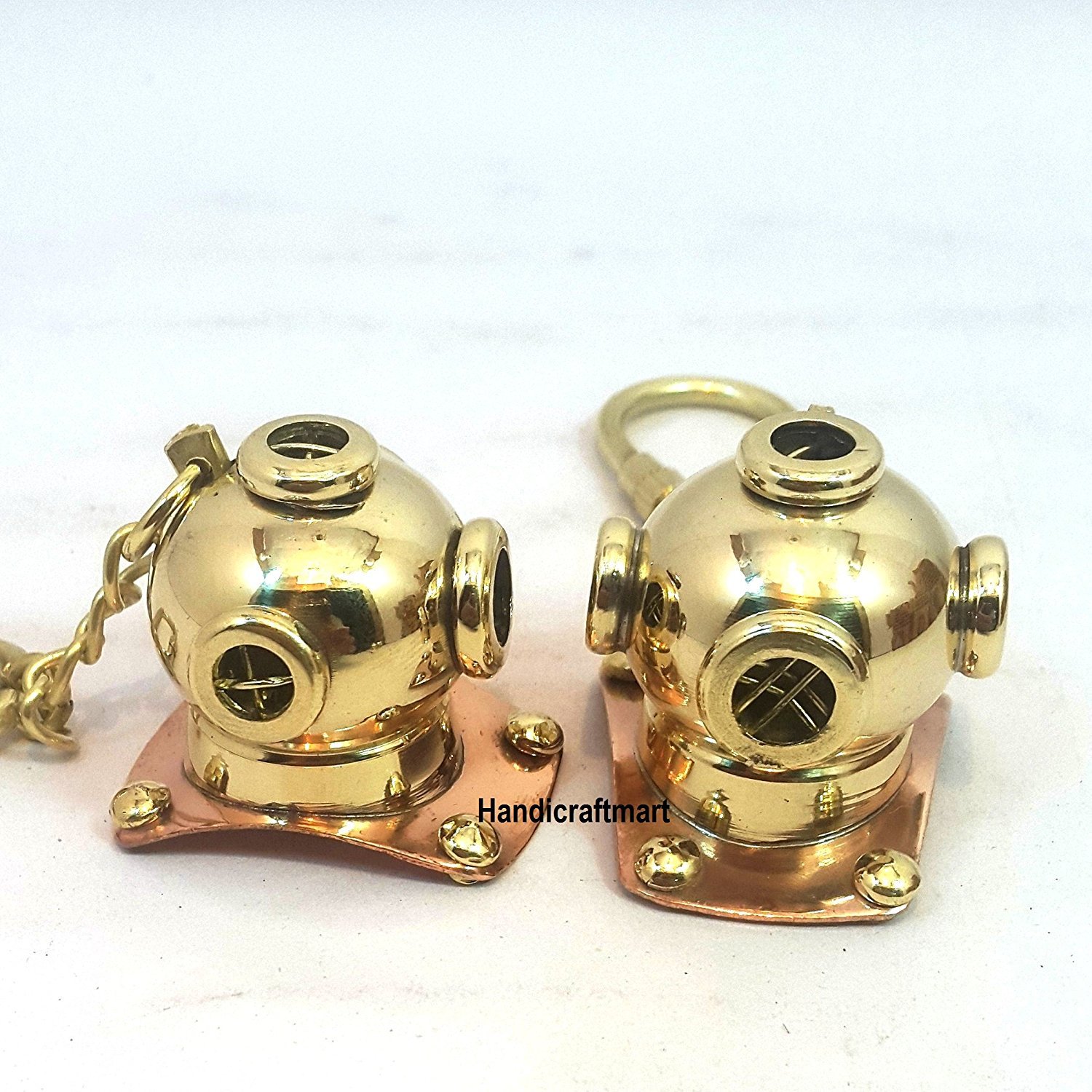 Brass Diving Helmet Key Chain NBB # 002