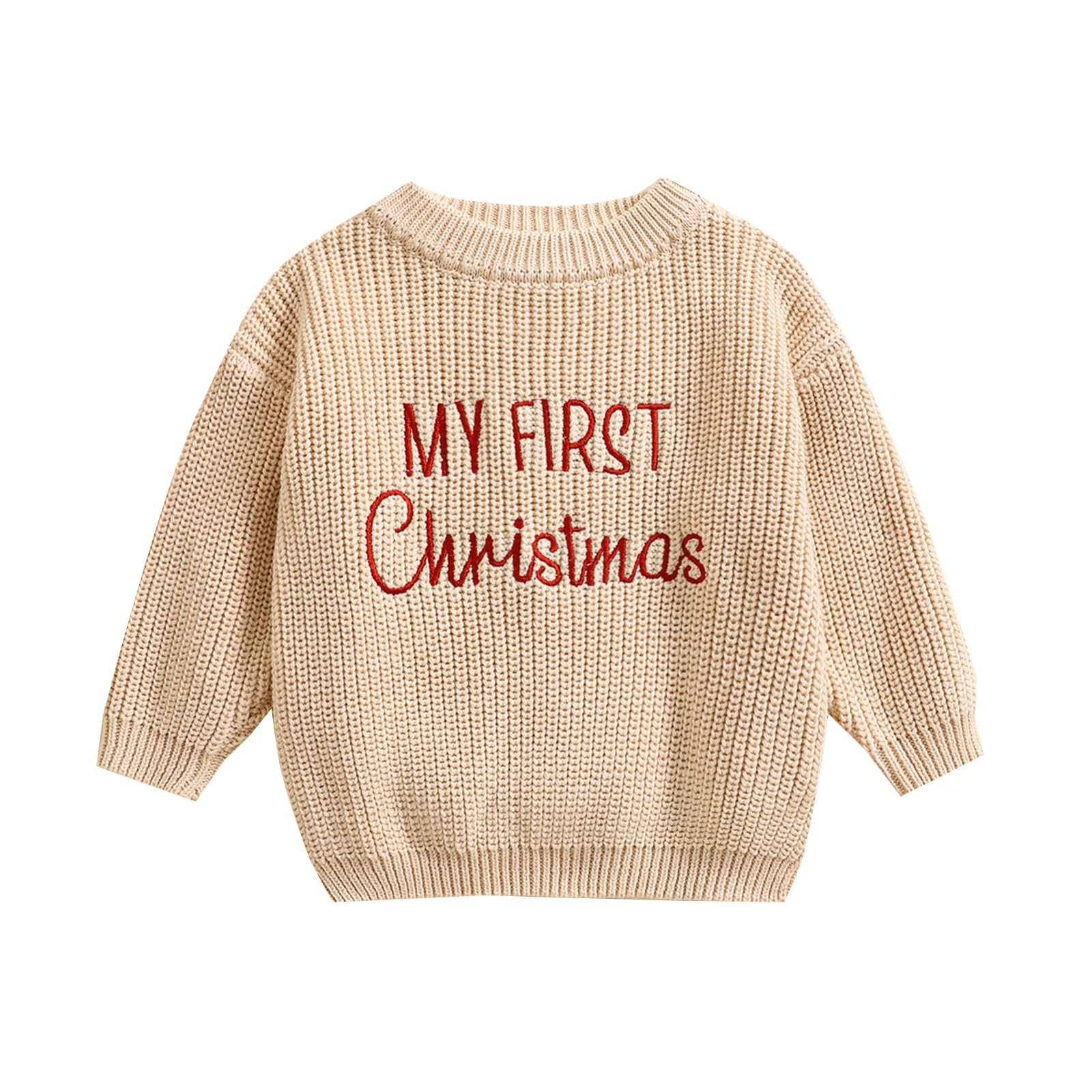 LSFYSZD Toddler Baby Girls Boys Halloween Pumpkin Sweaters Long Sleeve Crew Neck Winter Warm Knitwear Pullover Jumpers Top — view 130