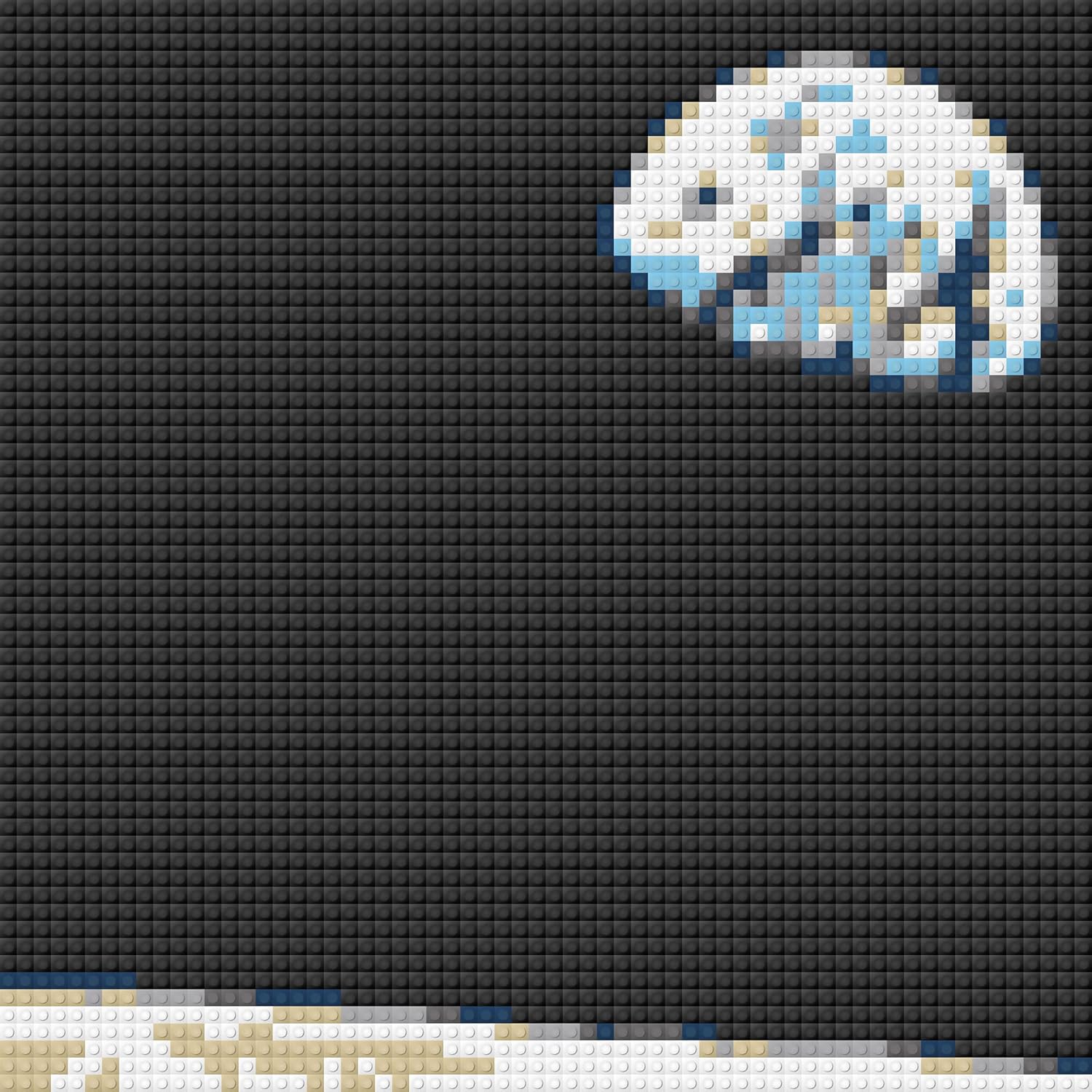 Mosaic Wall Art, DIY Kit, Earth and Moon, 20” by 20” Inches, 1x1 Building Brick, 4096-Piece Set, Easy-to-Follow Instructions, Create Lasting Memories with Pic-Brick.