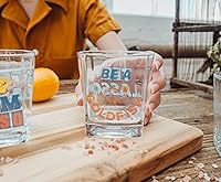 Vista 7 de Silver Buffalo Ted Lasso - Mini vasos de 10 onzas, juego de 4 vasos de whisky para bar en casa, cocina