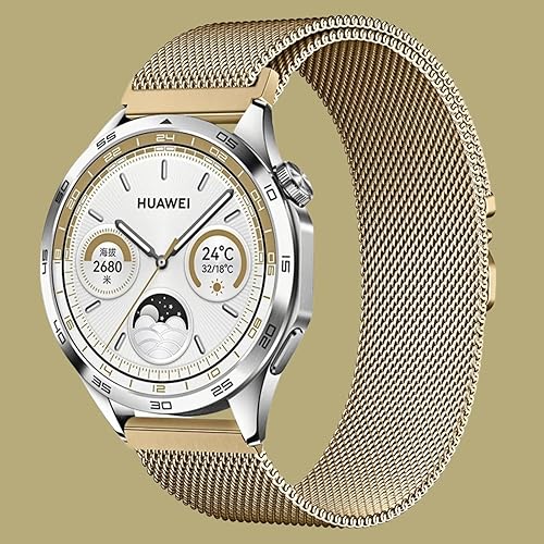 Miniatura 13 de 20mm Watch Band for Garmin Forerunner 55 165/ Amazfit Active 2, Quick-Release & Durable Smooth Metal & Adjustable Fit, Unisex plateado,Negro