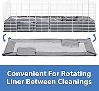 Vista 6 de Kaytee Open Living Pet - Forro de repuesto para conejillo de indias o conejo, 48 x 24 pulgadas