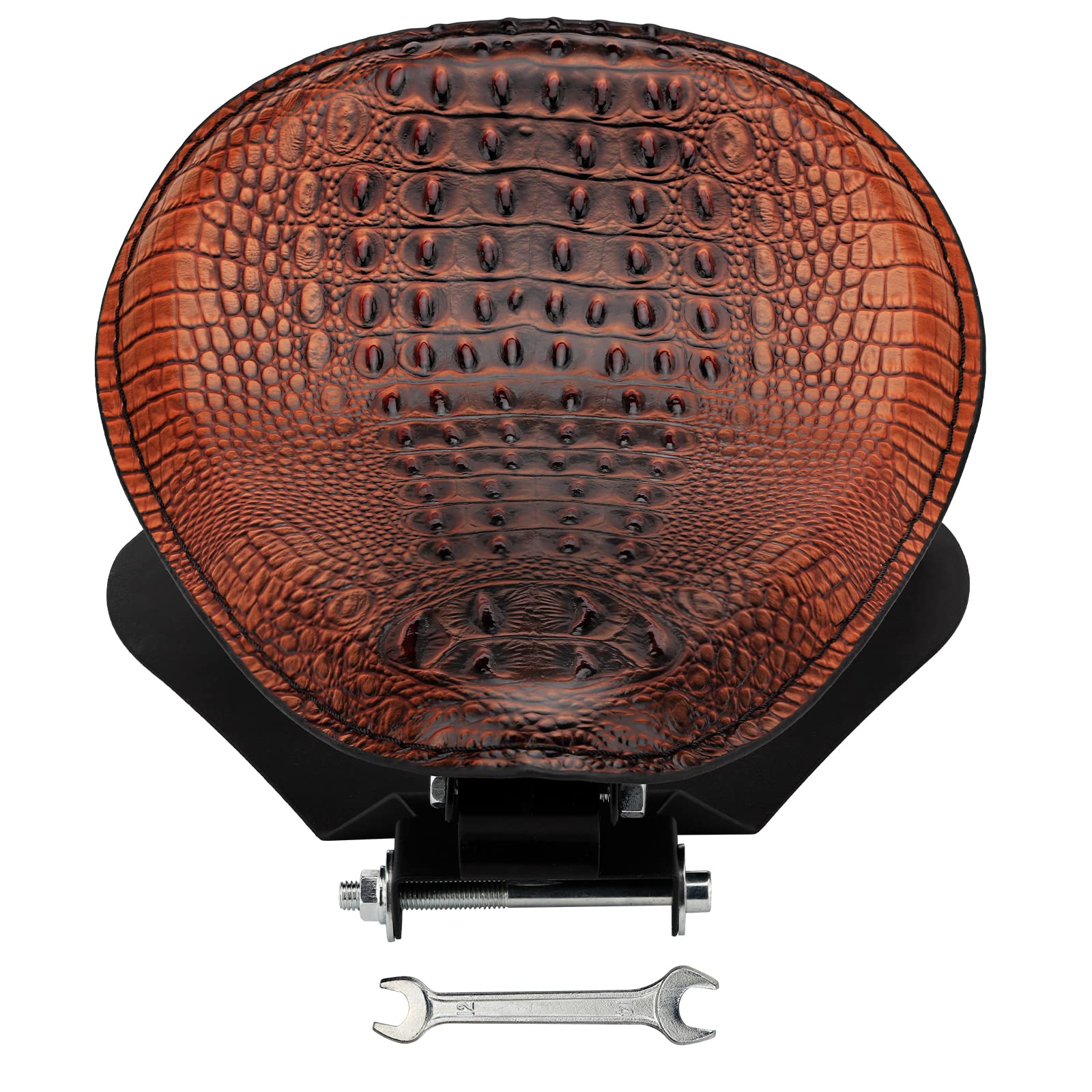 VG MOTO Motorcycle Drive Seat Bobber Solo Seat with Spring Base Mounting Bracket Kit Replacement for Harley Davidson Sportster XL 883 1200 (