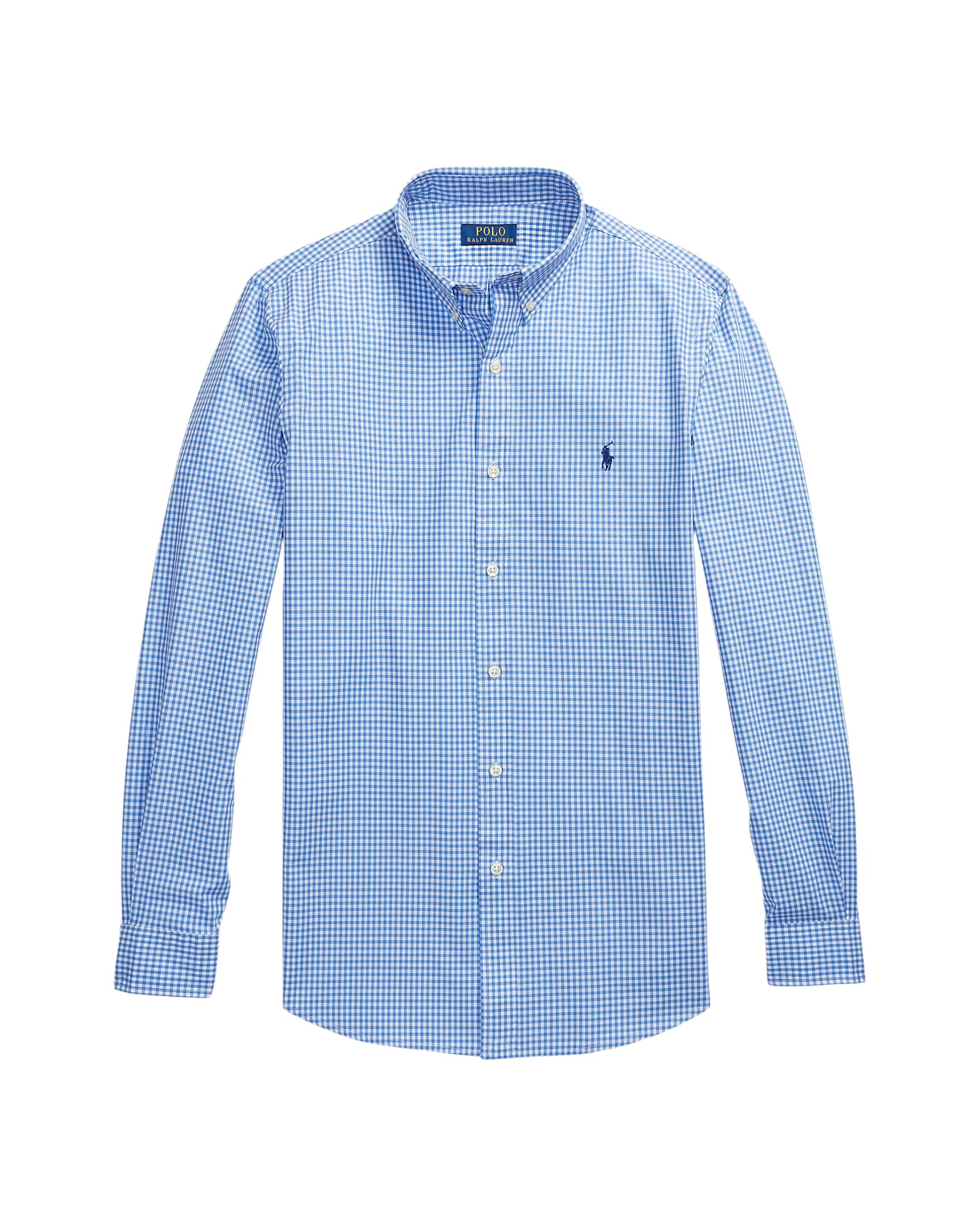 Mens Classic Fit Striped Stretch Poplin Shirt (US, Alpha, X-Large, Regular, Regular, Slim-Fit CheckBlueWhite)
