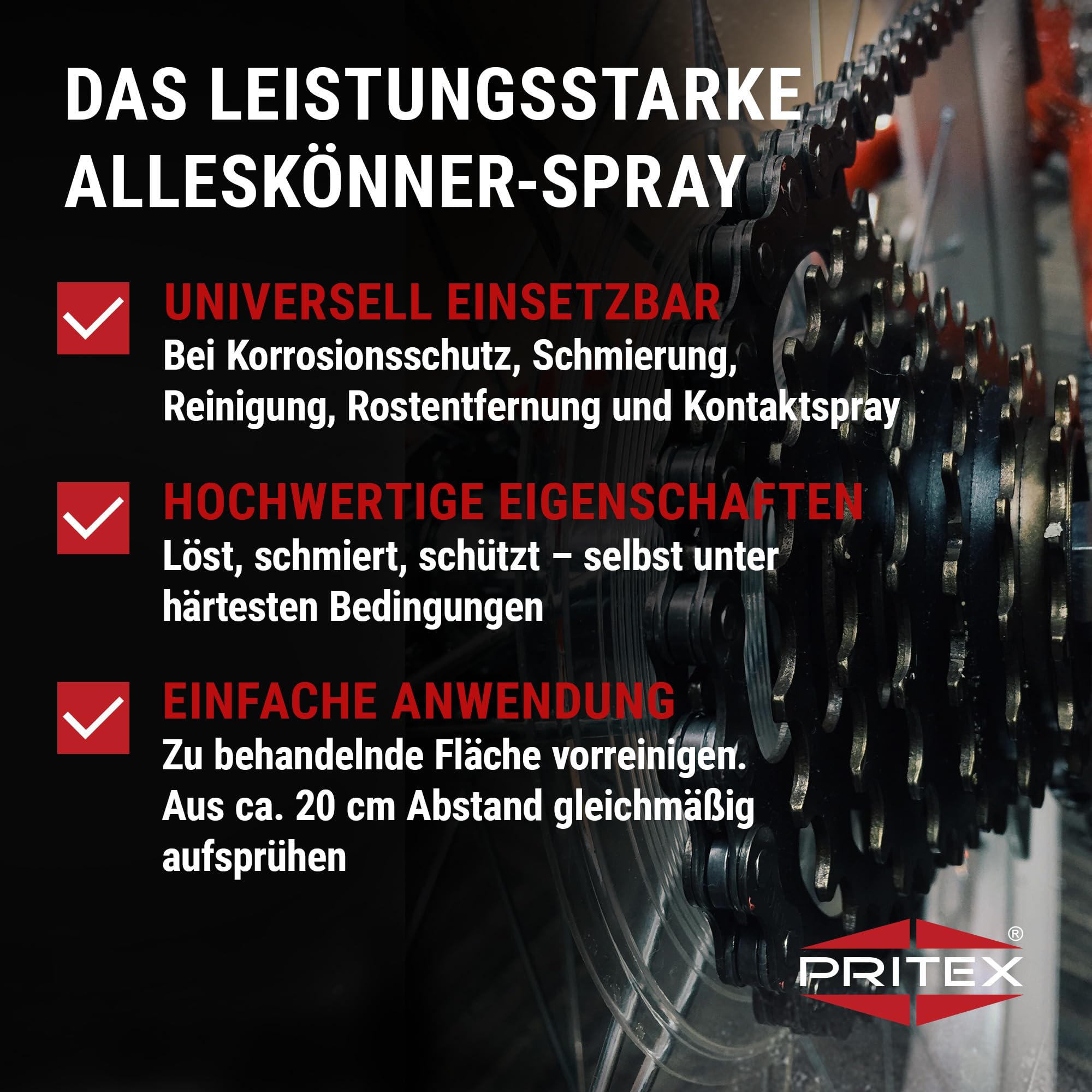 Multifunktionsöl Spray 10 x 400 ml Kriechöl Rostlöser Schmierstoff für Korrosionsschutz, Schmierung, Reinigung, Rostentfernung und Kontaktspray