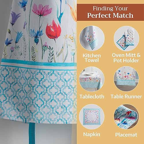 Miniatura 5 de Maison d' Hermine Delantal 100% de algodón para mujeres con bolsillo de cocina delantal de chef para hombres, cocina, jardinería, servidor, camarera