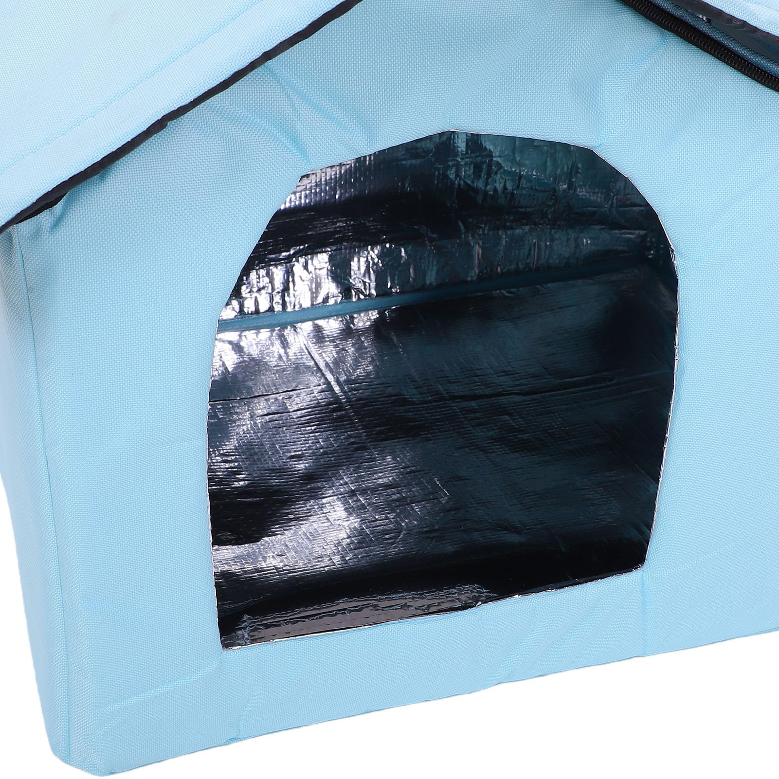 Casa para gatos con aire acondicionado, ajustable y ligera, para uso en interiores y exteriores, con bolsas de hielo (tamaño mediano)