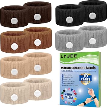 Motion Sickness Bracelets Anti Nausea Wristbands for Adult and Kids