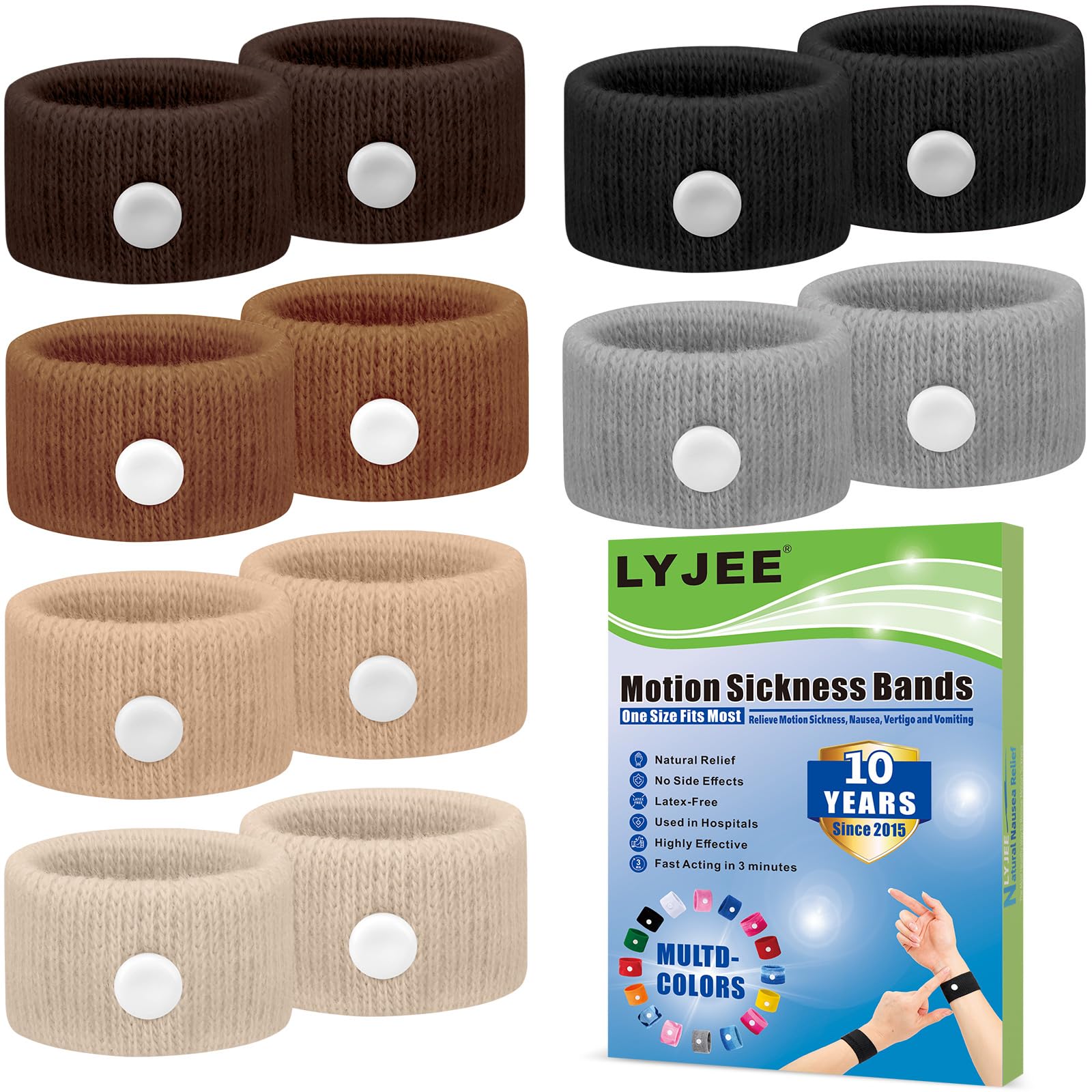 Motion Sickness Bracelets Anti Nausea Wristbands for Adult and Kids