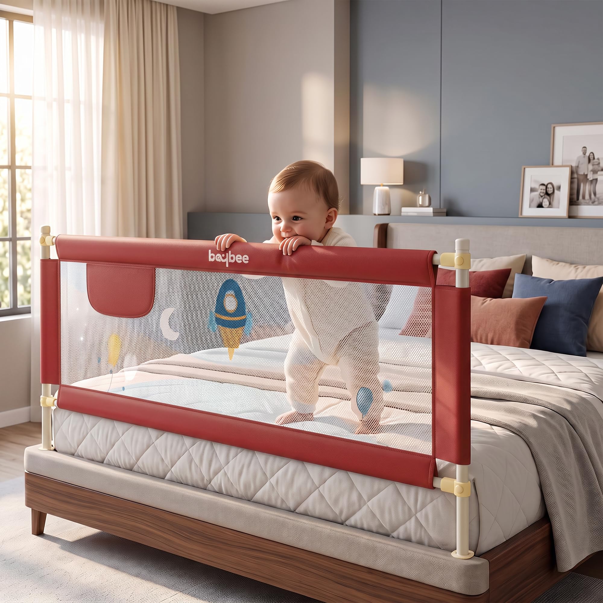 Baby Bed Rail Guard - Safe Sleep for Toddlers -23