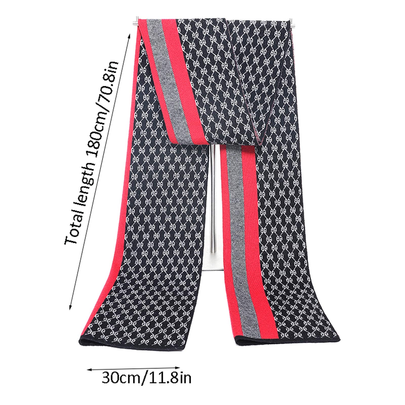 GLigeT Scialle Stola Sciarpa da Uomo in Pura Lana al 100% Sciarpe Calde e Spesse Moda Invernale Confezione, for la Persona Amata Moda Autunno Inverno Caldo (Color : C)