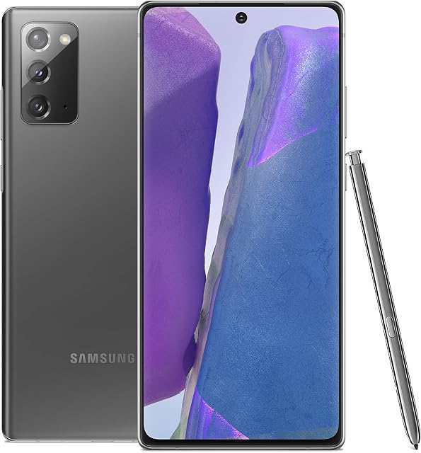 Samsung Galaxy Note 20 5G Factory Unlocked Android Cell Phone, US Version, 128GB of Storage, Mobile Gaming Smartphone, Long-Lasting Battery, Mystic Gray