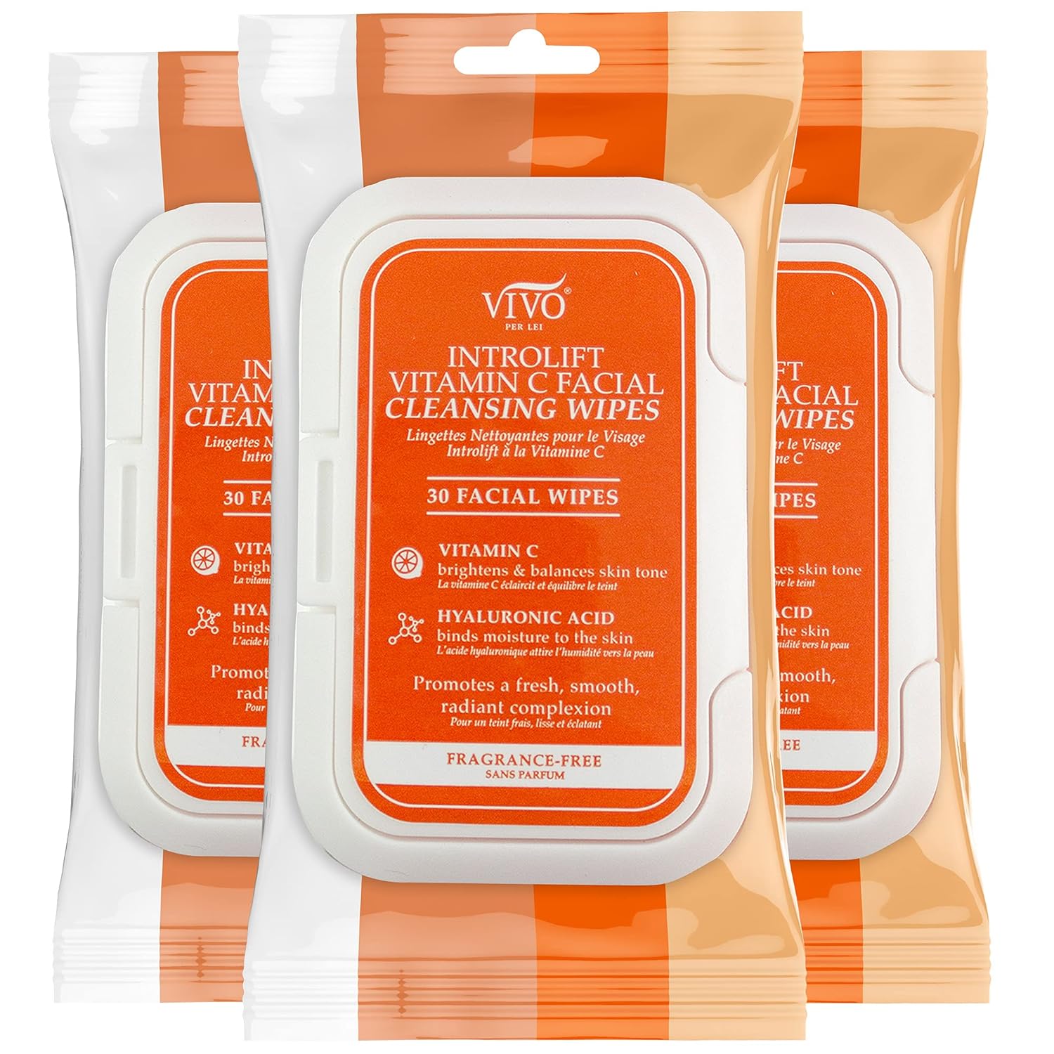 Buy Introlift Vitamin C Face Wipes 90 pcs Facial Cleansing Wipes