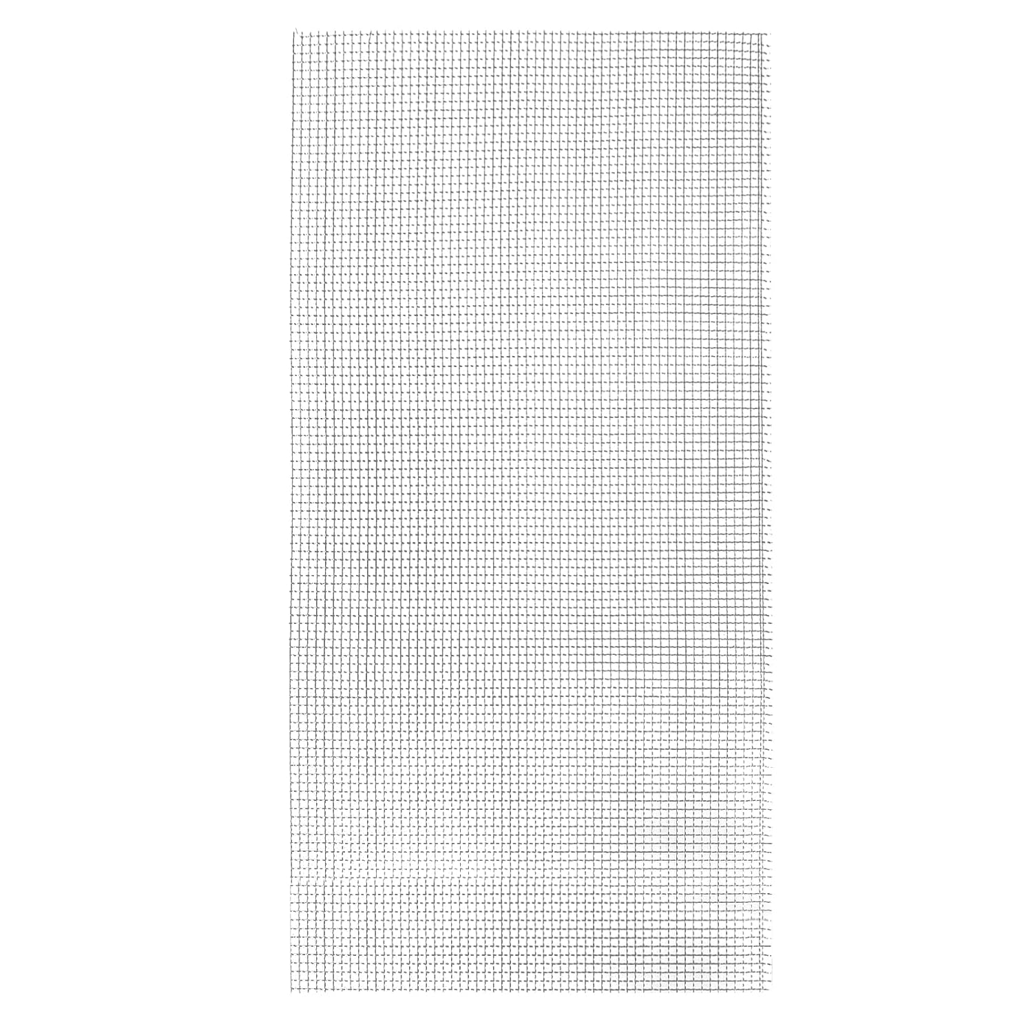 uxcell 5Pcs 5 Mesh 24" x 12" Woven Wire Mesh, 304 Stainless Steel Air Vent Filter Screen, Window Screen Crimped Weave Mesh for DIY Projects Vents Cover Filtration Animals Fence