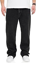behype. Herren Jeans Loose-Fit Jeanshose 100% Baumwolle Denim Baggy Hose Used Look Men's