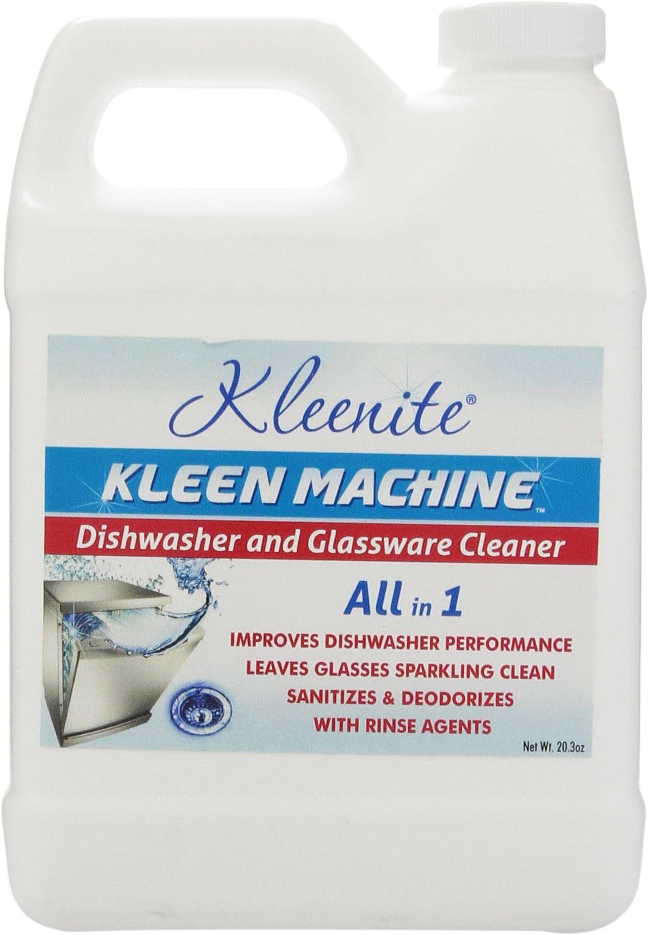 Regent Labs Kleen Machine Glassware Cleaner and Dishwasher Detergent, 20.3 Ounce