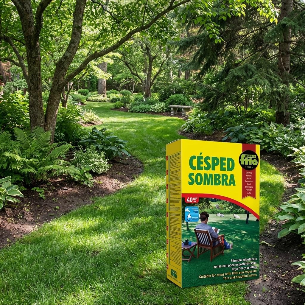 Suinga Semilla Cesped Sombra | Semillas Césped en Sombra 5 Kg | Semilla Cesped Zonas Sombrias | Crecimiento rápido y resistente