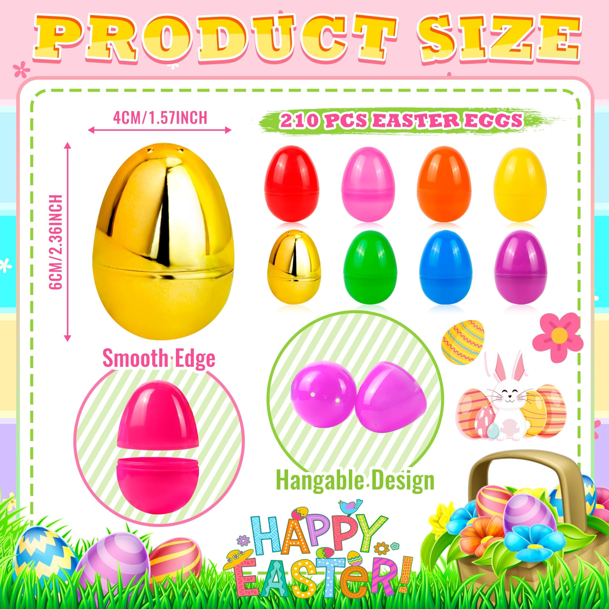 OCTERIC 210Pcs Easter Eggs, 2.3