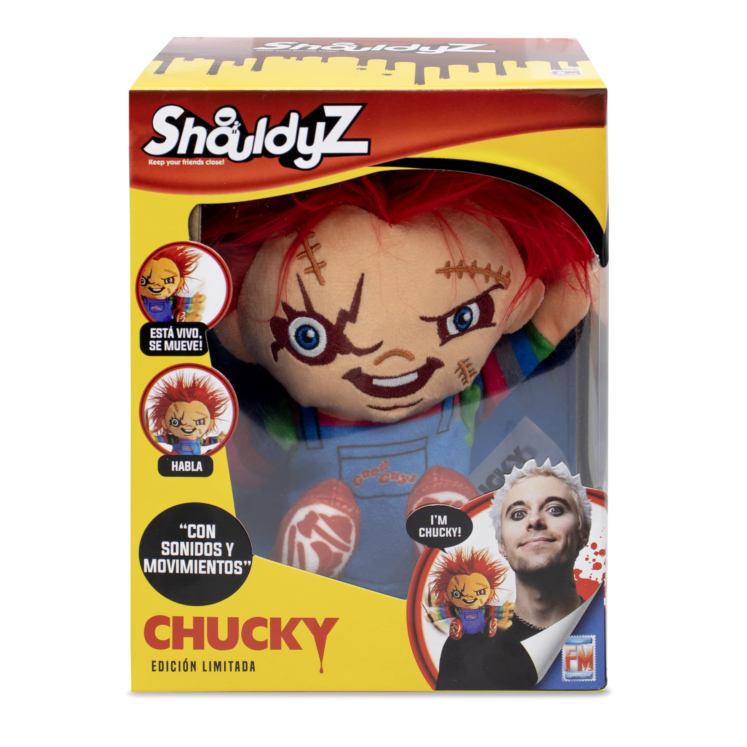 Fotorama 1580-MXPT000 Shouldy's Chucky Good Guys - El Compañero Icónico en Versión Peluche, Multicolor