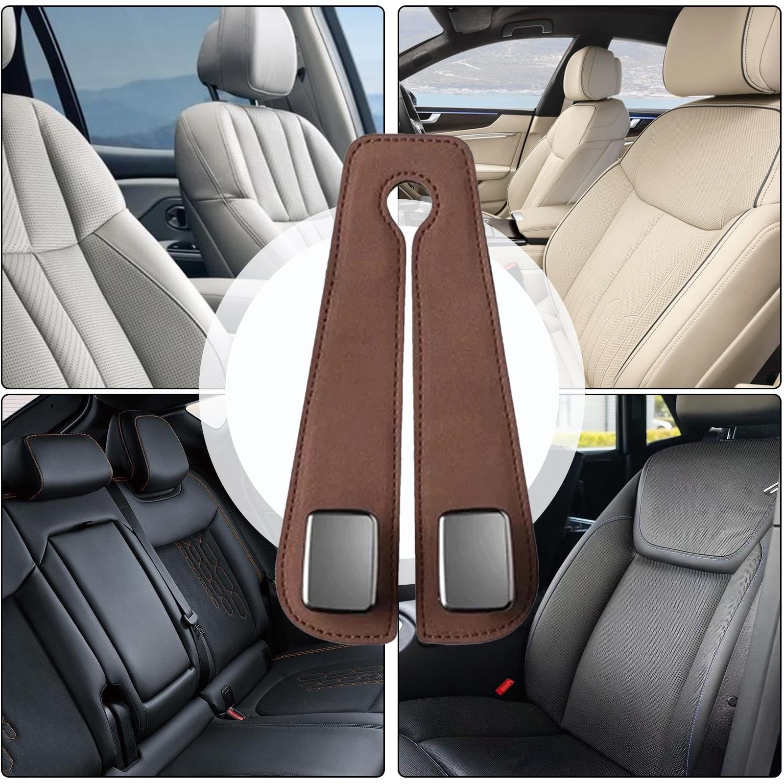 LANVRION Lot De 2 Crochets Pour Appuie-tête De Voiture Pour Sacs à