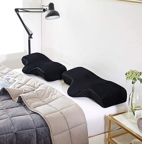 Miniatura 6 de PRASNE Almohada de pestañas para extensiones de pestañas, almohada de espuma viscoelástica para el cuello, extensión de pestañas, curva ergonómica