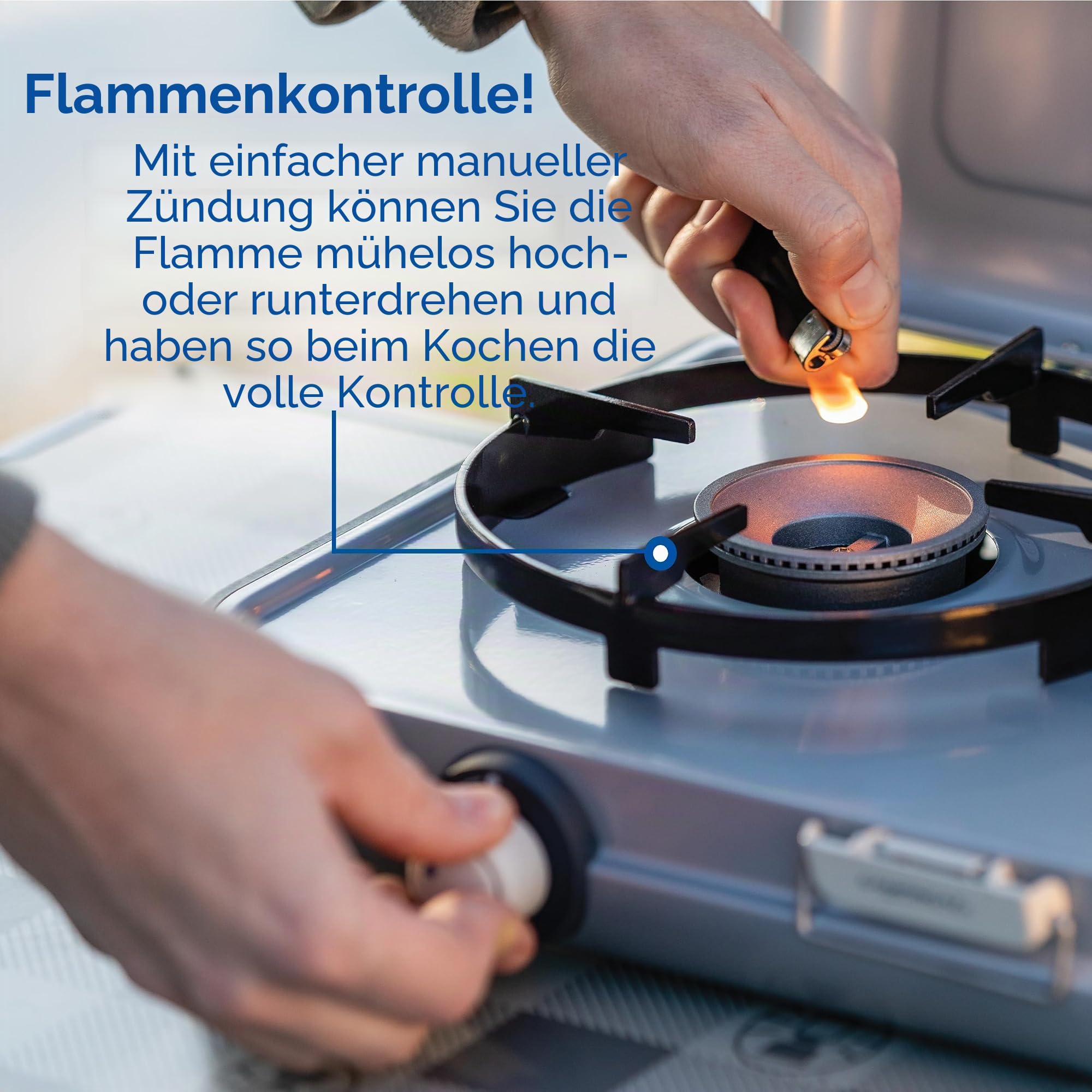 Campingaz Campingkocher, tragbar, 2 Gaskocher, Outdoor-Grill