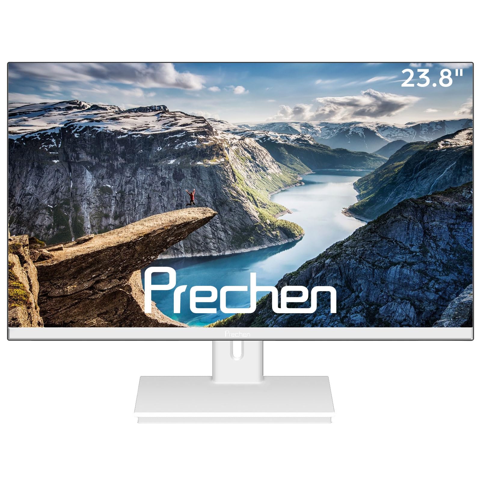 monitor computer 24 pollici fhd led white