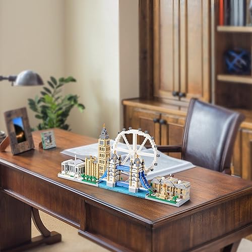 Miniatura 6 de HGB Nincrane DAFDAG Micro Blocks London Skyline Big Architecture Collection Bloque de construcción para adultos, kit de modelo y regalo para niños y
