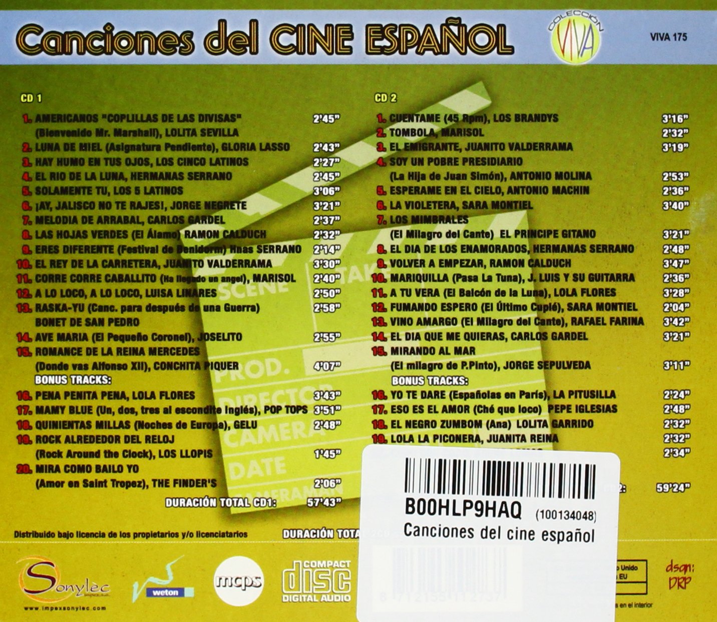 Canciones del cine español