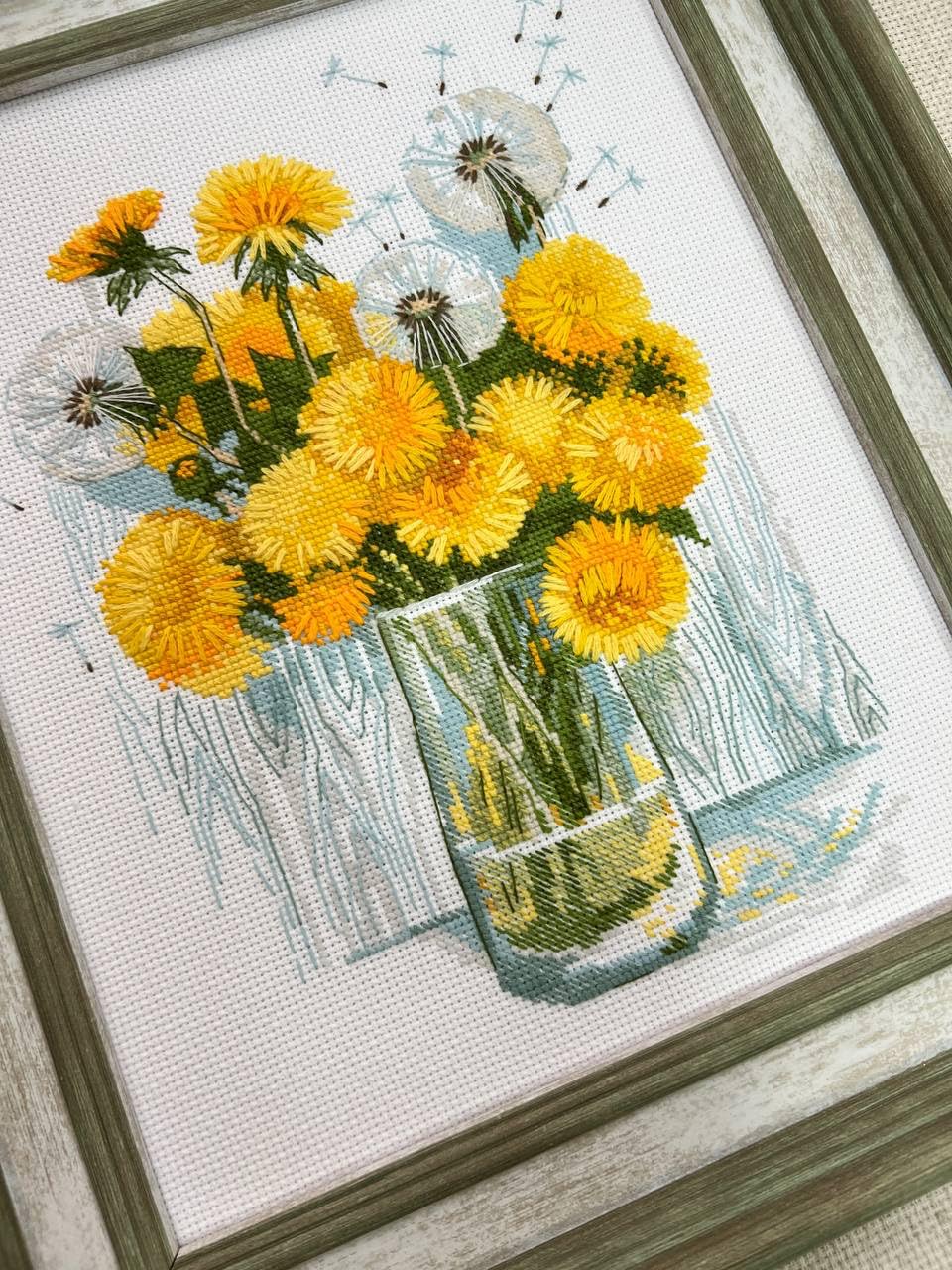 RIOLIS - Soffioni al sole 2229, Punto croce 24x30, Punto croce kit da ricamare, Disegni da ricamare, Embroidery kit, Kit ricamo punto croce