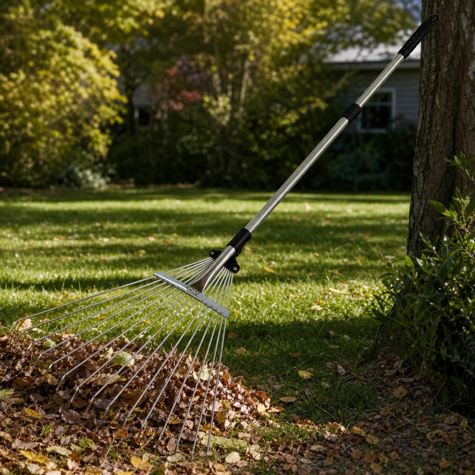 Rastrillo para Césped Extensible | Inoxidable, Rastrillo Jardín, para jardín