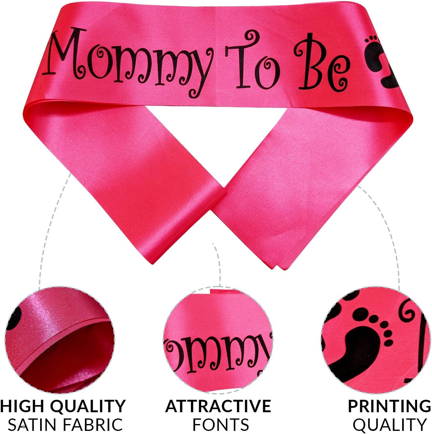 Baby Shower Combo of Photo Booth Party Props and Sash - Combo EO