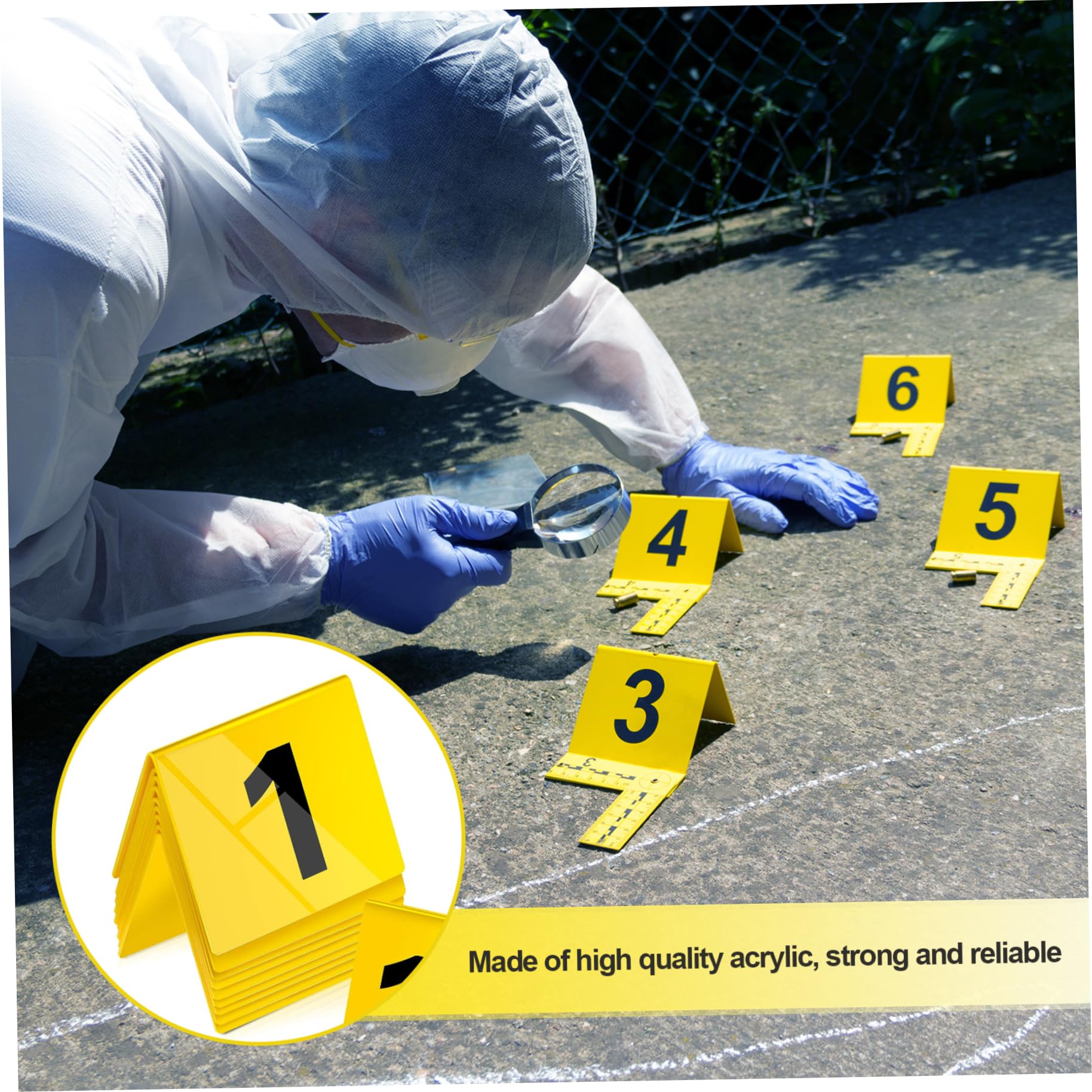 Marqueurs De Scène De Crime,Marqueurs Numériques En Acrylique