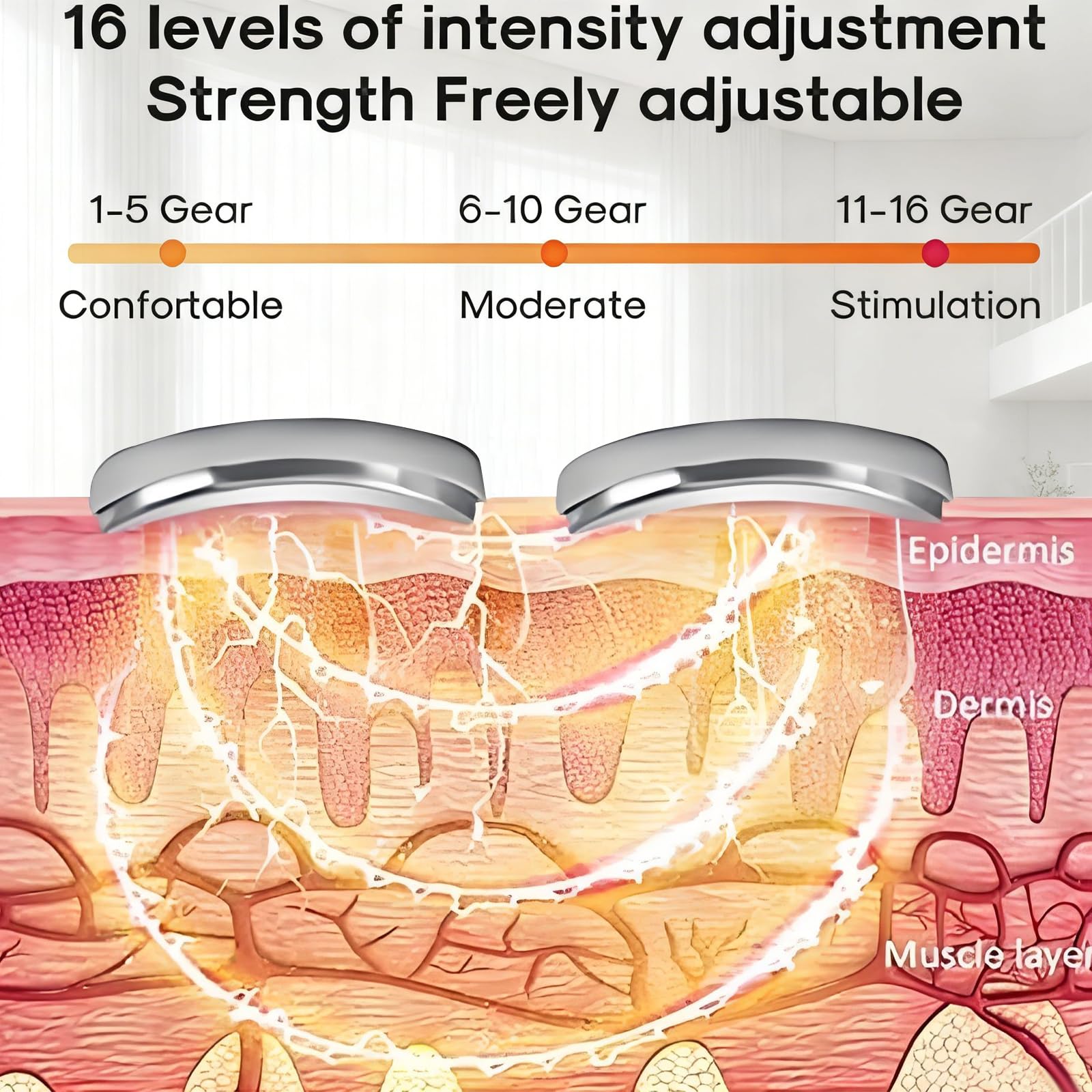 Masseur Cervical Électrique à Impulsions, 6 Modes de Massage & Chauffant, 16 Niveaux de Force Réglables, Massage Cou Portable Vocale pour Soulage les Douleurs Cervicales et les Raideurs Épaule (1 pcs)